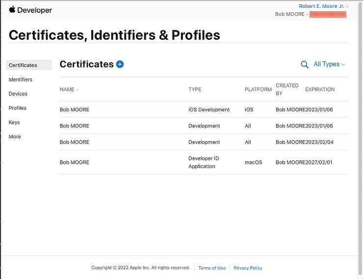 Apple Dev Cip
